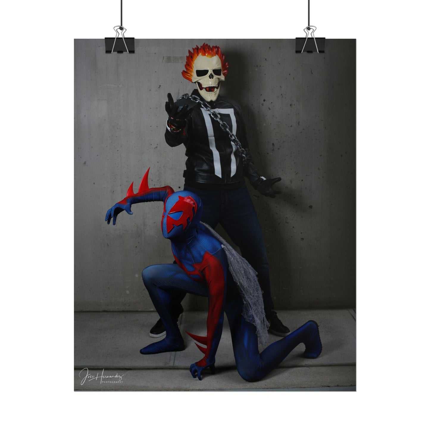 Spider Man 2099 and Ghost Rider Cosplay Photo 1