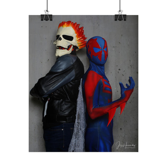 Spider Man 2099 and Ghost Rider Cosplay Photo 2